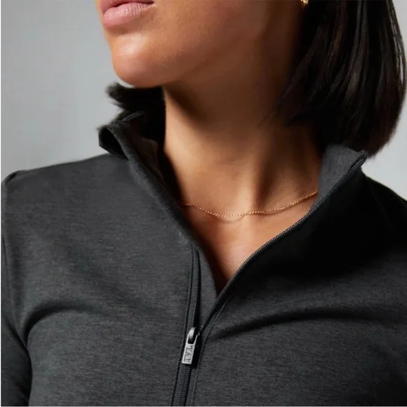 IVL Cropped Half Zip in Grey - Size Small - Picture 3 of 9